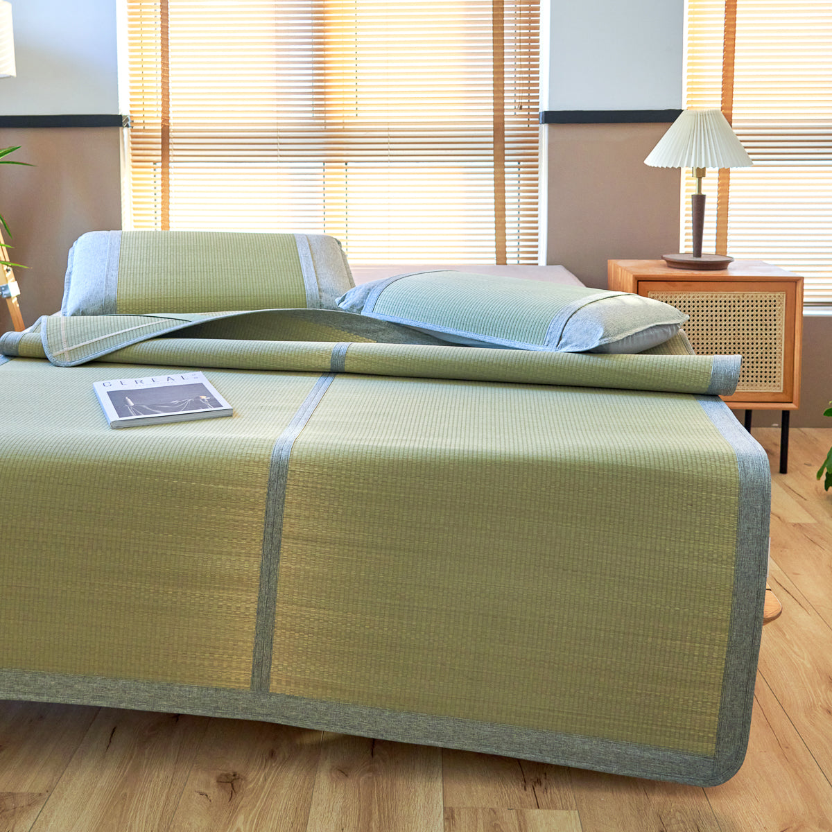 Cool Breeze Rush Grass Summer Mattress Topper Set