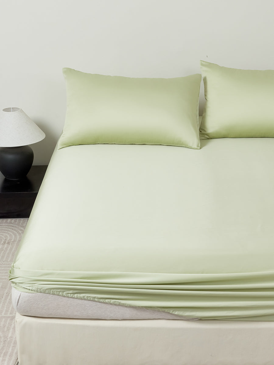 Cyan Green TENCEL™ Fitted Sheet