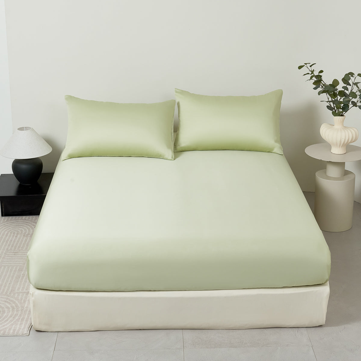 Cyan Green TENCEL™ Fitted Sheet