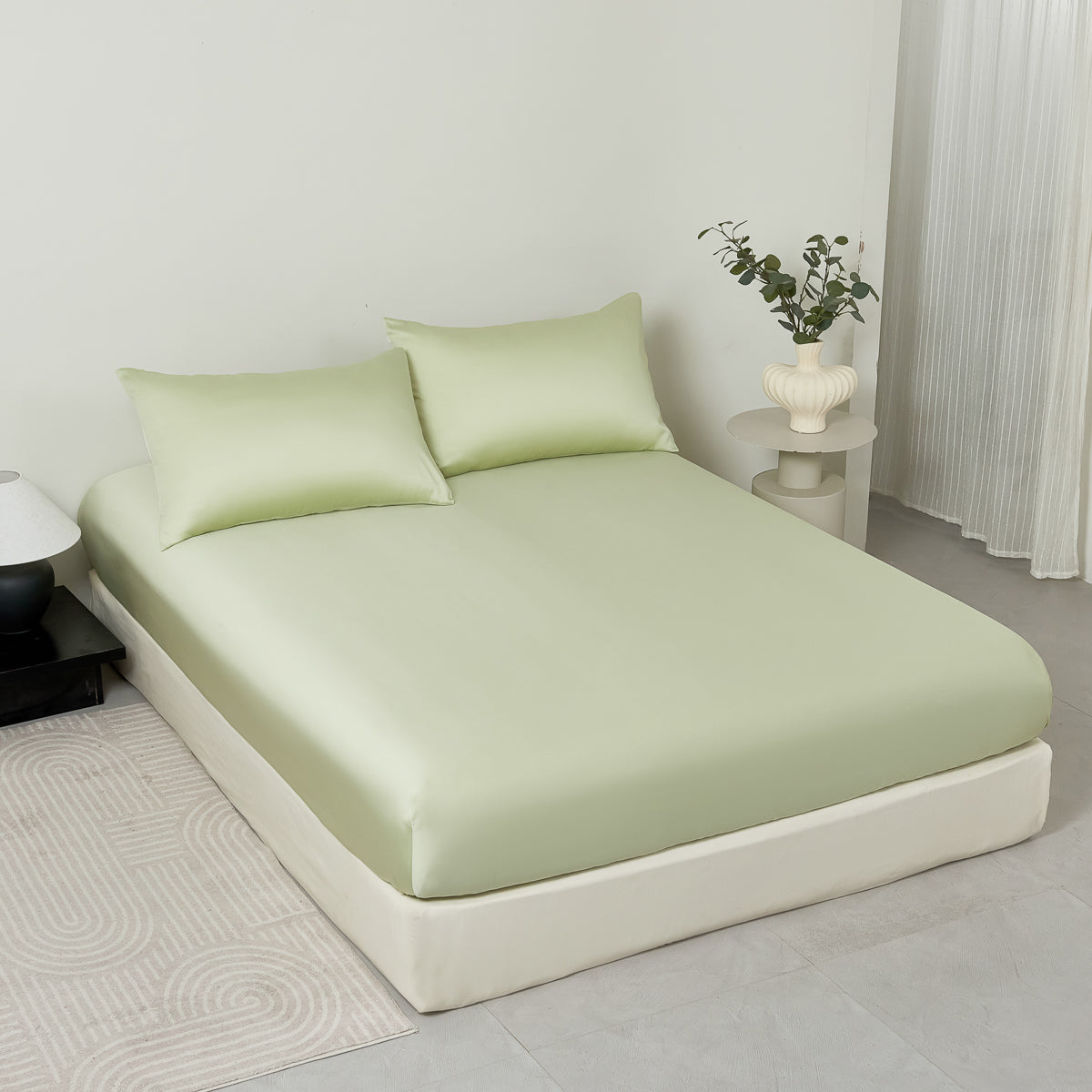 Cyan Green TENCEL™ Fitted Sheet