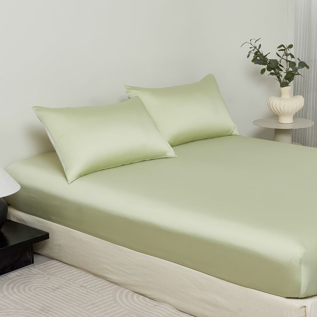 Cyan Green TENCEL™ Fitted Sheet