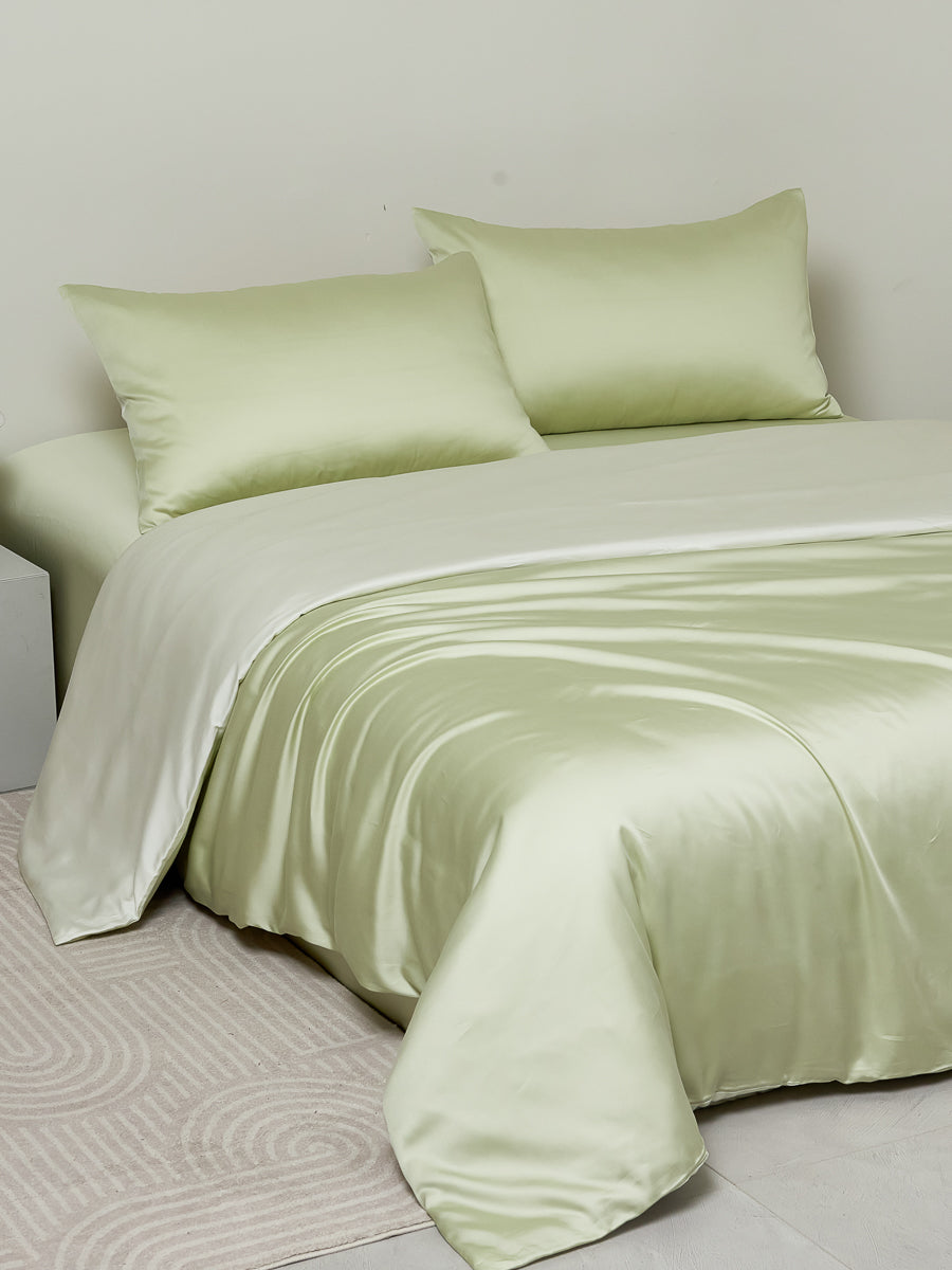 沧浪青 天丝床笠套件