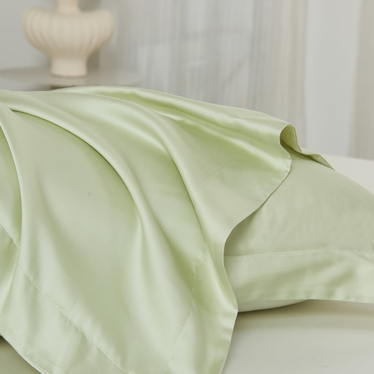 Cyan Green TENCEL™ Pillow Sham x2p