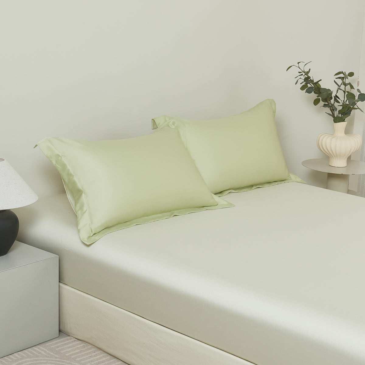 Cyan Green TENCEL™ Pillow Sham x2p