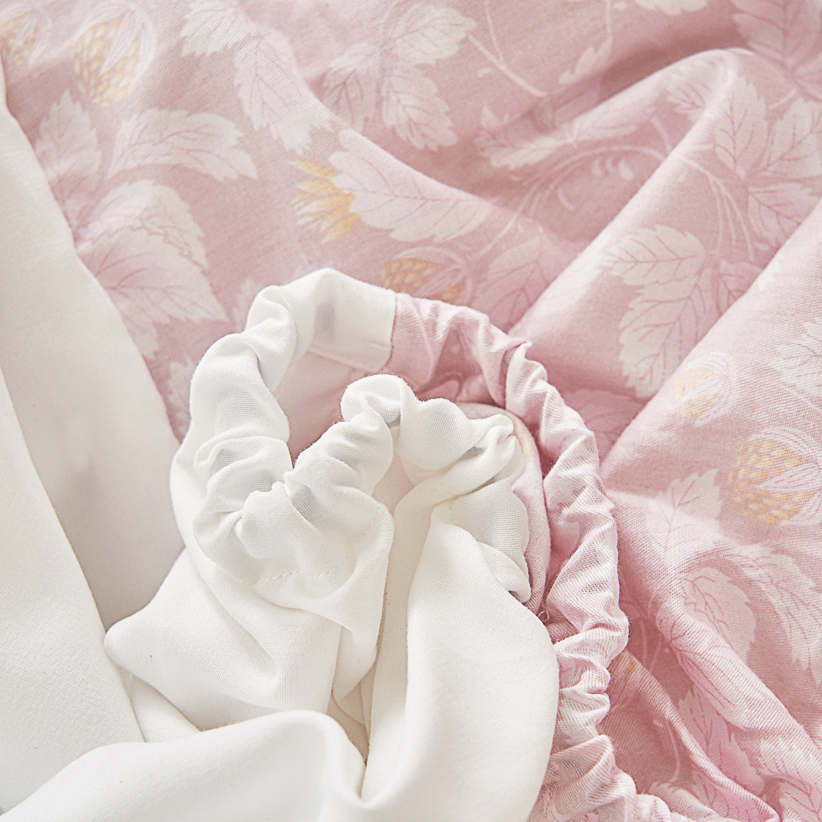 Juliet Cotton Bedskirt Duvet Cover Set