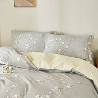 Aurelia Cotton Bedskirt Duvet Cover Set