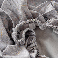 Psi-Starry Gray Cotton Fitted Sheet