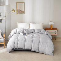 Psi-Starry Gray Cotton Duvet Cover