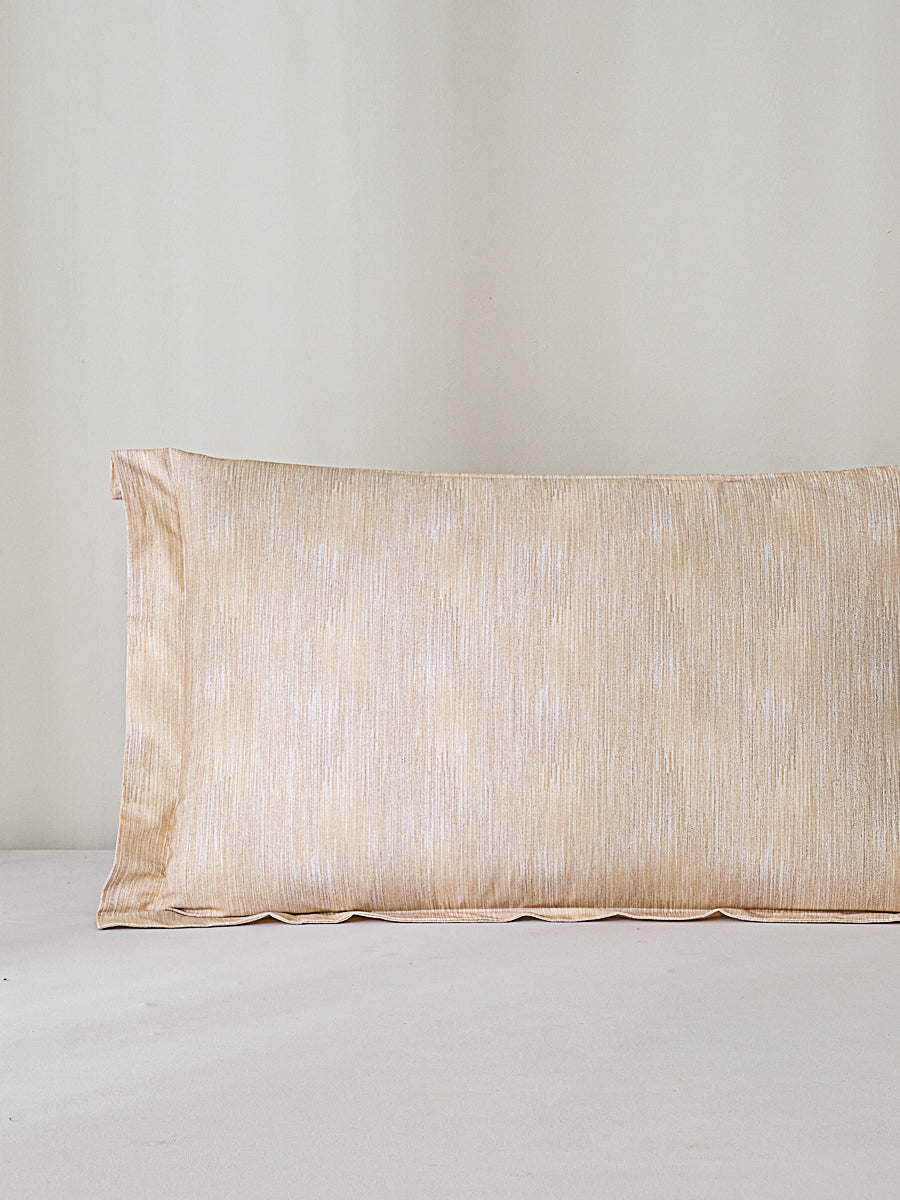 Mu-Nature Apricot Cotton Standard Pillow Sham Set