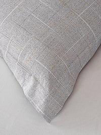 Psi-Starry Gray Cotton Standard Pillow Sham Set