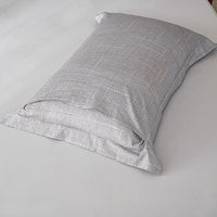 Psi-Starry Gray Cotton Standard Pillow Sham Set