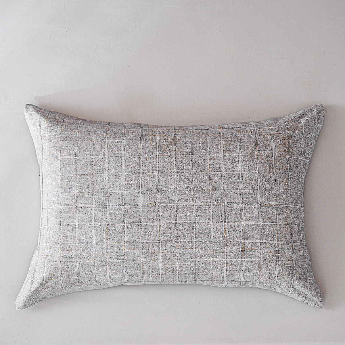 Psi-Starry Gray Cotton Standard Pillow Sham Set