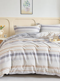 Taylor Cotton Fitted Sheet Duvet Cover Set