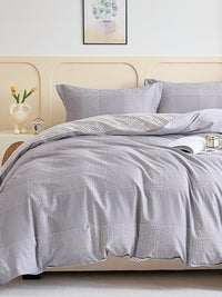 Tana Cotton Fitted Sheet Duvet Cover Set