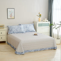Clement Floral Premium Cotton Bedspread Set