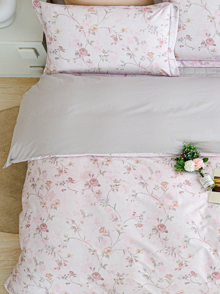 Rozy Floral Premium Cotton Bedspread Set – Qbedding