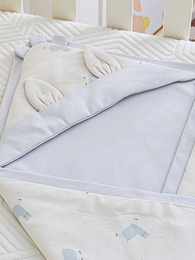 Happy Alpaca Cotton Knitted Baby Swaddle Blanket