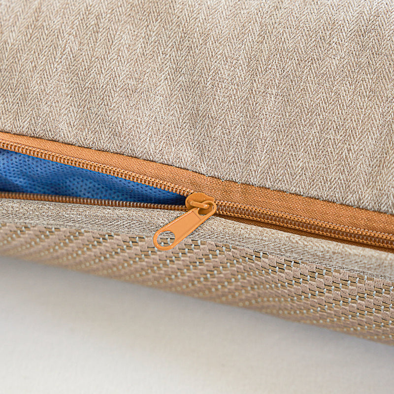 Plaid Bing Si Rattan Pillow Sham