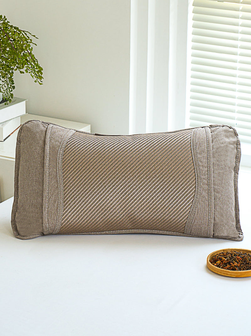 Plaid Bing Si Rattan Tea Stem Pillow