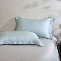 Floating Blue Tencel™ Jacquard Pillow Sham x2P