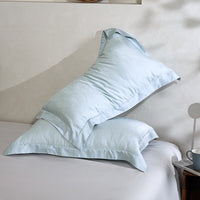 Floating Blue Tencel™ Jacquard Pillow Sham x2P
