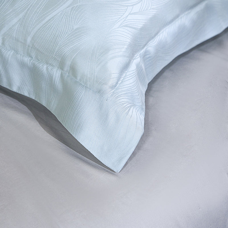 Floating Blue Tencel™ Jacquard Pillow Sham x2P
