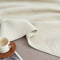 摩卡米 素色全棉绗缝被+枕套