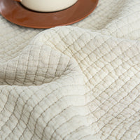 Mocha Beige Solid Color  Cotton Quilt Set