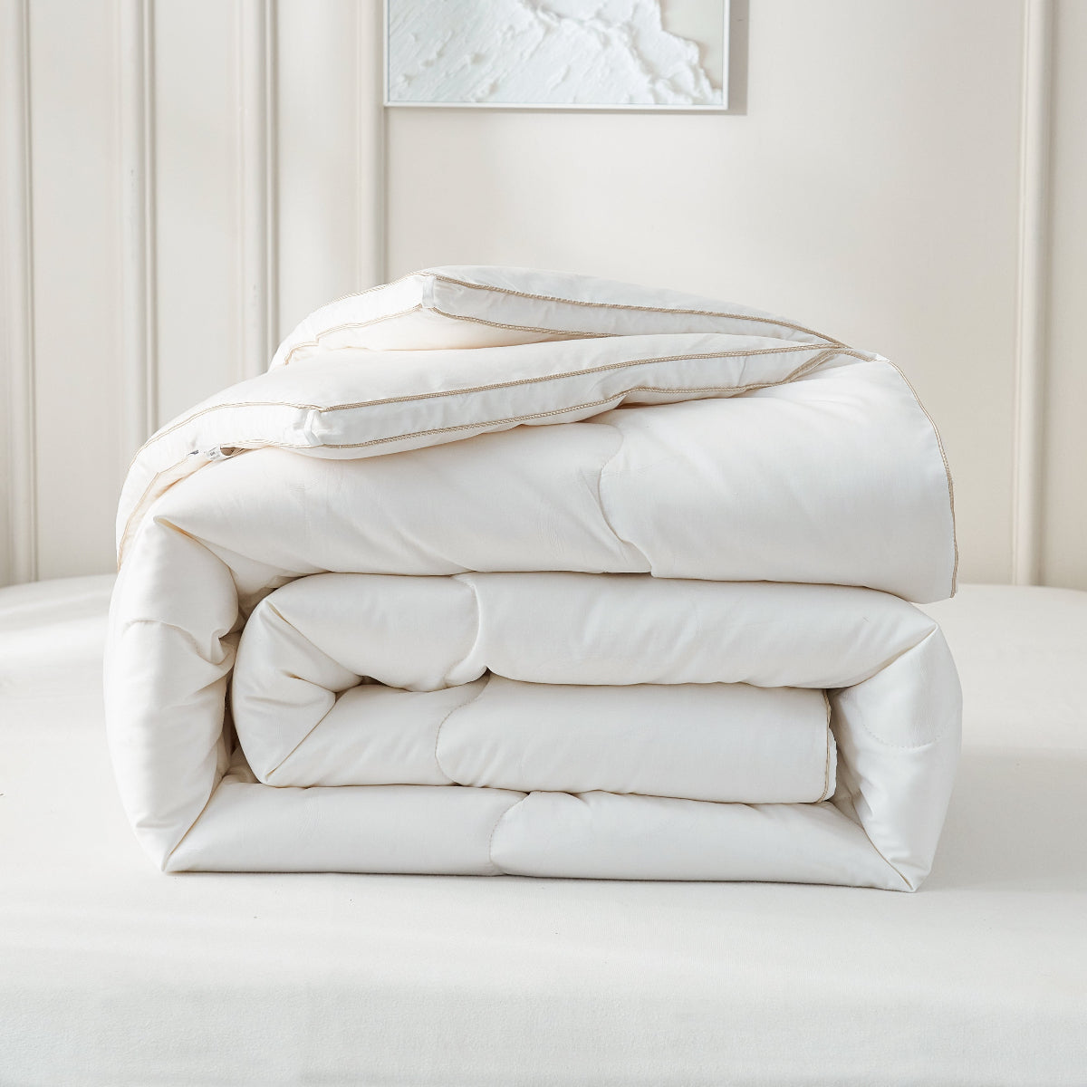 【网一特惠套组】铂金大豆纤维冬被 + 凯-黛玉粉 全棉枕套