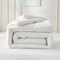 【网一特惠套组】铂金大豆纤维冬被 + 大地棕 长绒棉枕套​