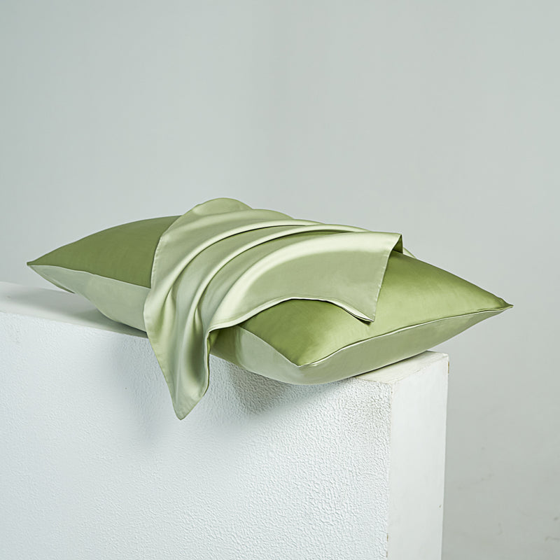 Glaze Green Tencel™ Pillow Sham Set