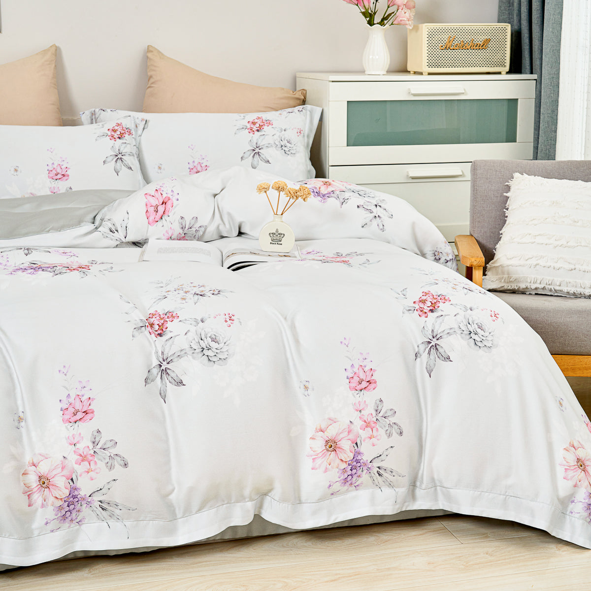 Noor Floral TENCEL™ Lyocell Bedspread Sets