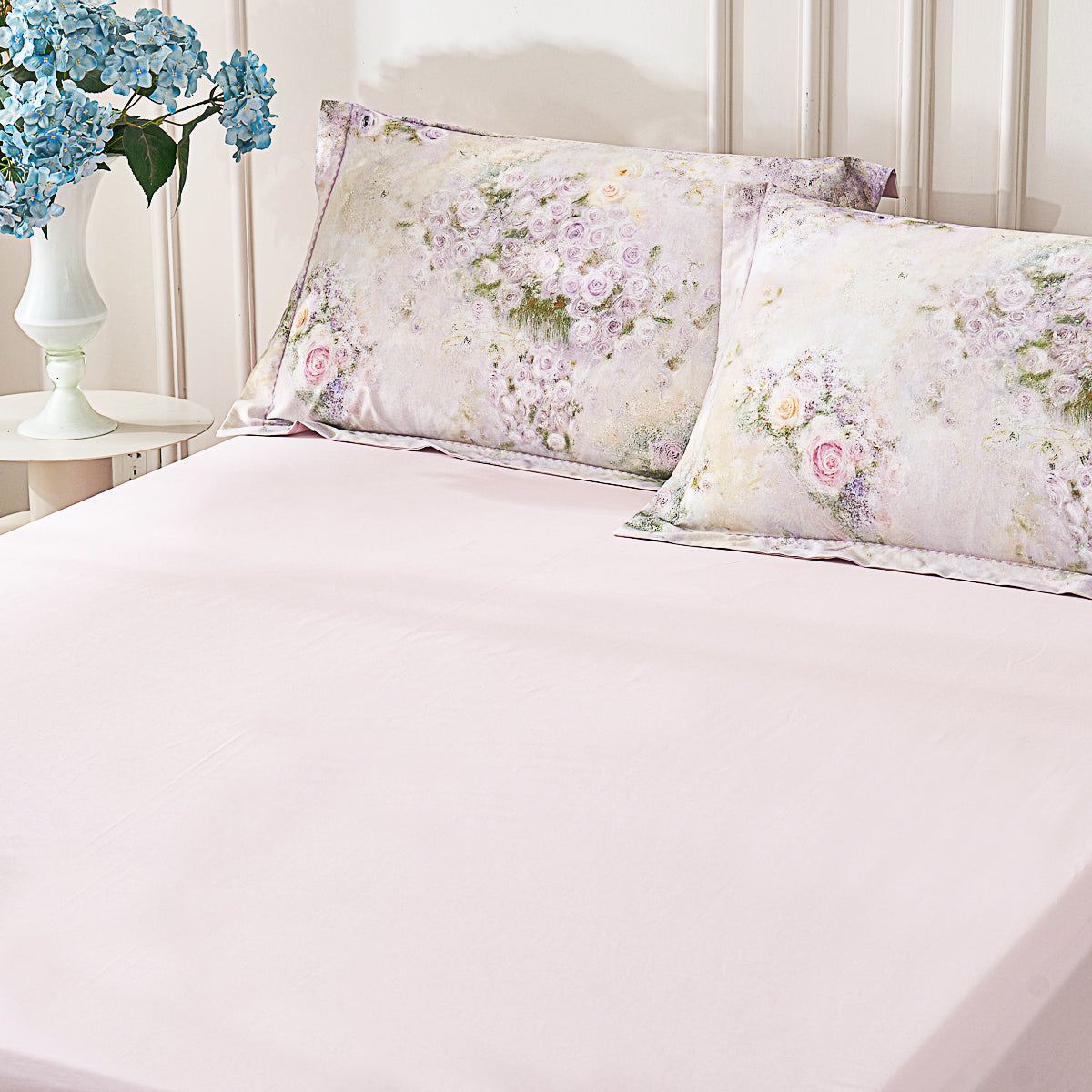 Monet's Garden Floral Brushed Cotton Fitted Sheet Set