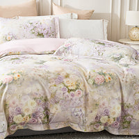 Monet's Garden Floral Brushed Cotton Fitted Sheet Set