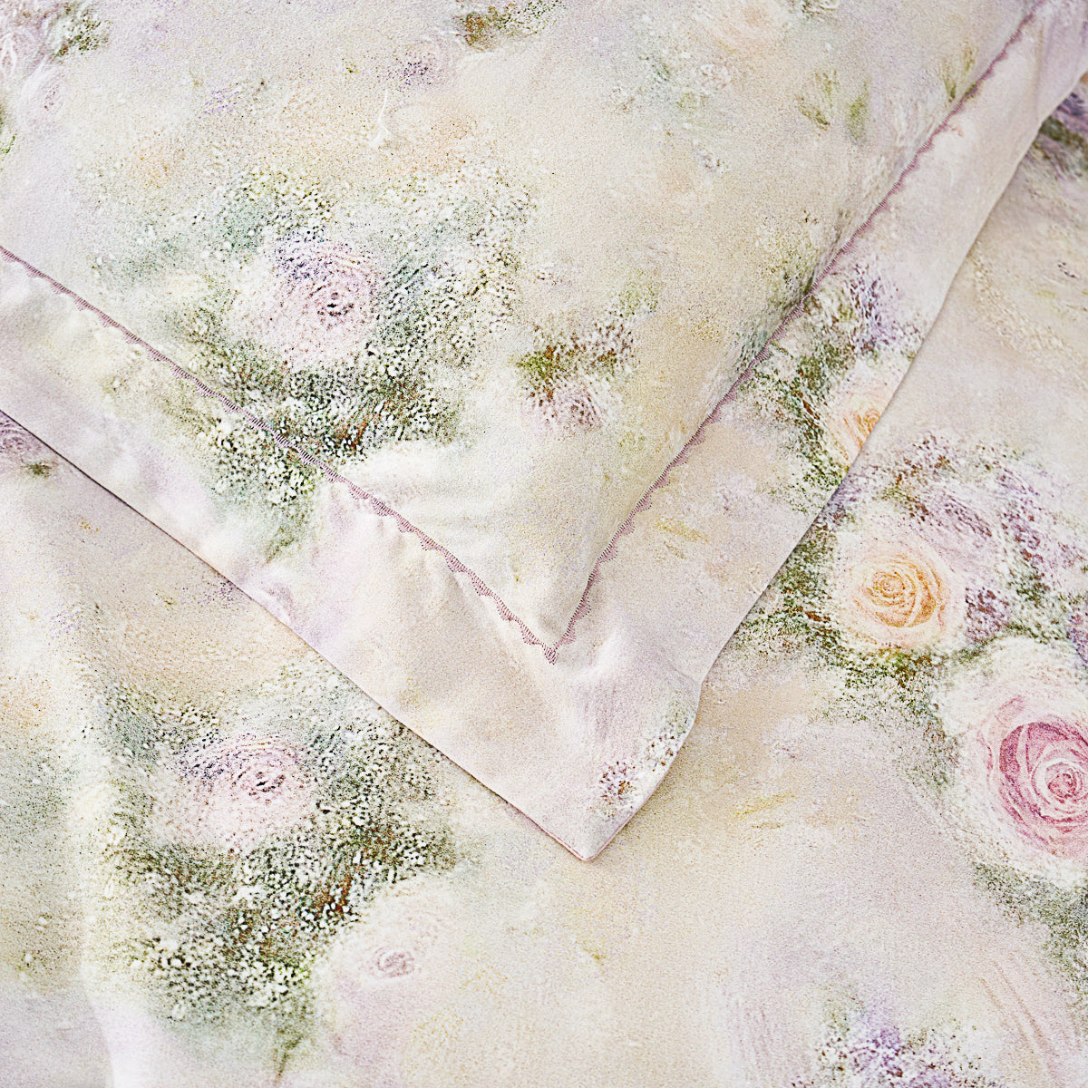 Monet's Garden Floral Brushed Cotton Fitted Sheet Set