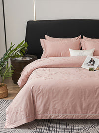 Jacquard Premium Cotton Fitted Sheet Set
