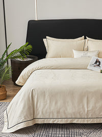 Jacquard Premium Cotton Fitted Sheet Set