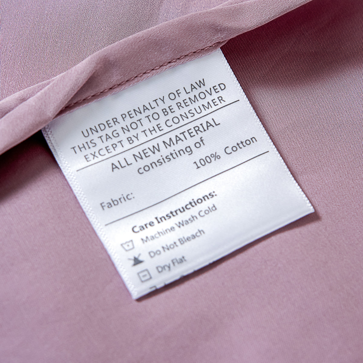 Pearlish Purple Premium Cotton Flat Sheet
