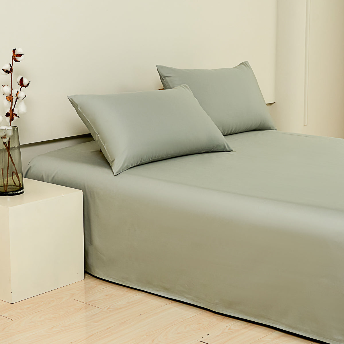 Sunny Green Premium Cotton Flat Sheet