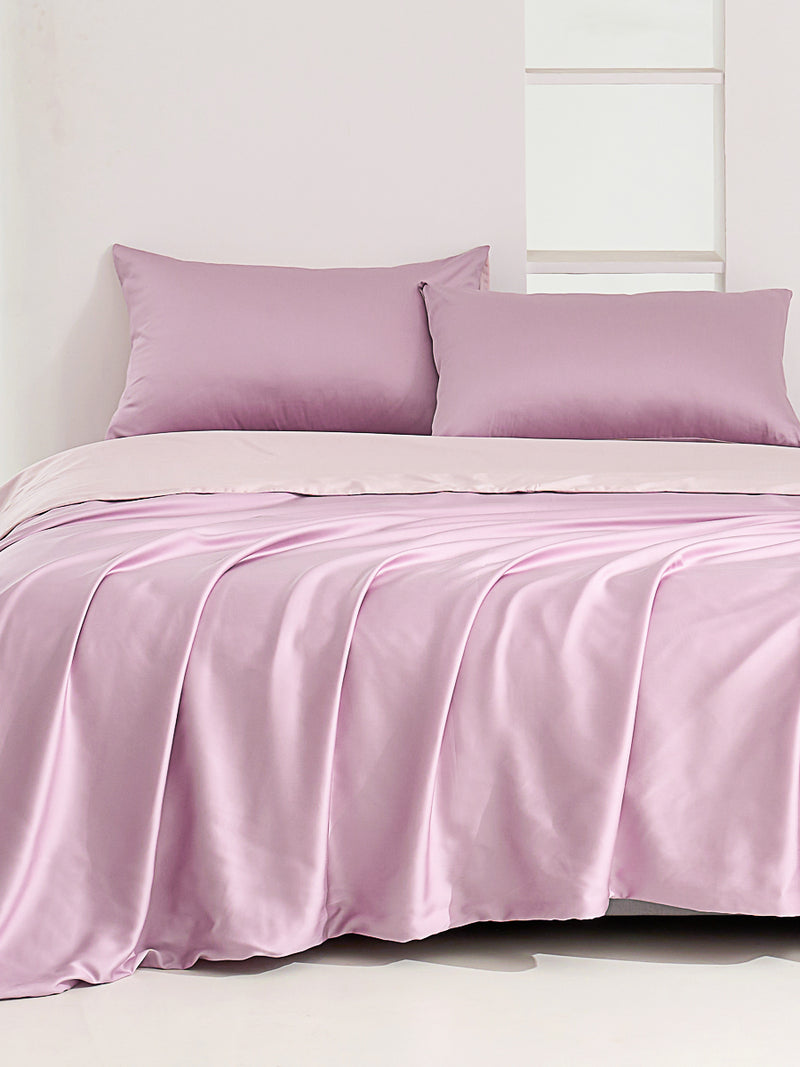 Lilac Purple TENCEL™ Lyocell Fitted Sheet Set