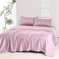 Lilac Purple TENCEL™ Lyocell Fitted Sheet Set