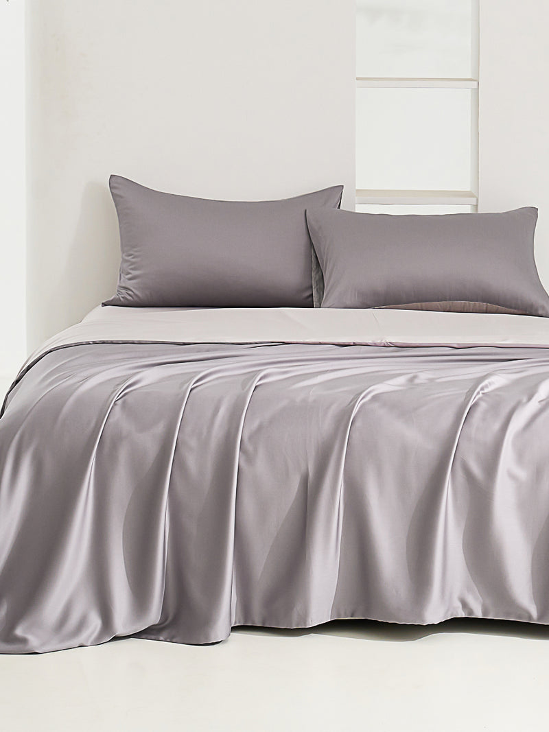 Shadow Gray TENCEL™ Lyocell Fitted Sheet Set