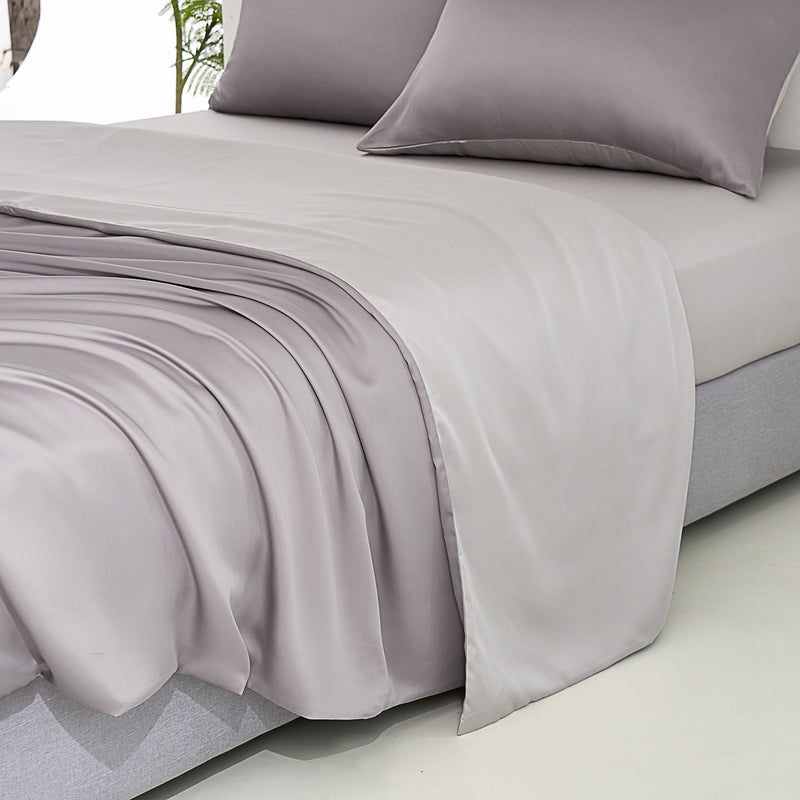 Shadow Gray TENCEL™ Lyocell Fitted Sheet Set