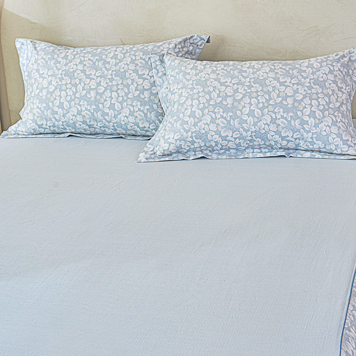 Leafya Cotton Bedskirt Duvet Cover Set