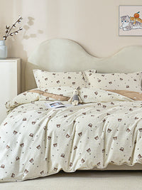 Cuddles Cotton Fitted Sheet Duvet Cover Set