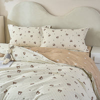 Cuddles Cotton Fitted Sheet Duvet Cover Set