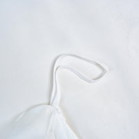 Snowflake White Solid Color Premium Cotton Duvet Cover