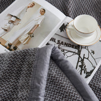 Echo Pattern Raschel Velvet Winter Blanket