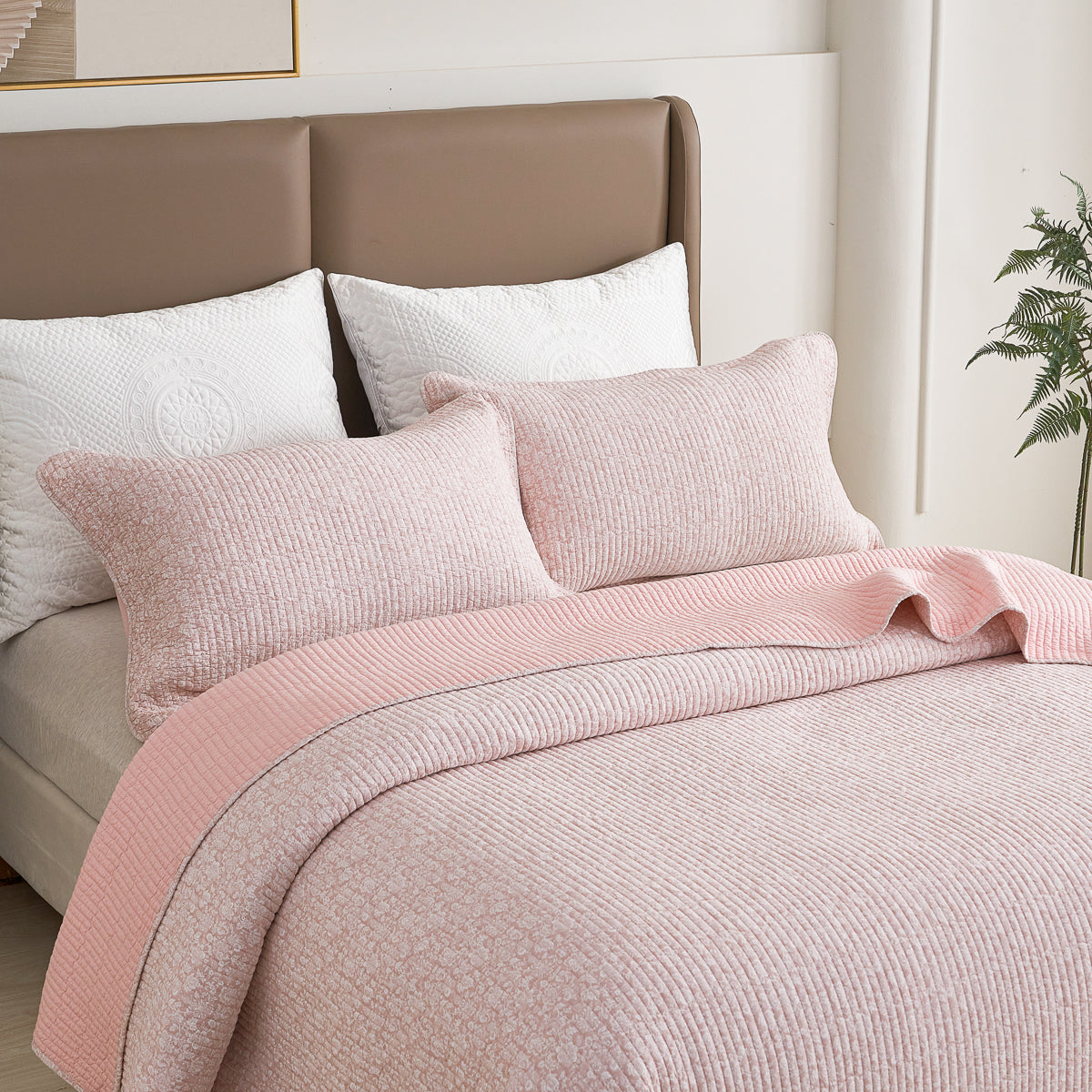 Elssa Sylvcel Floral Quilt Set