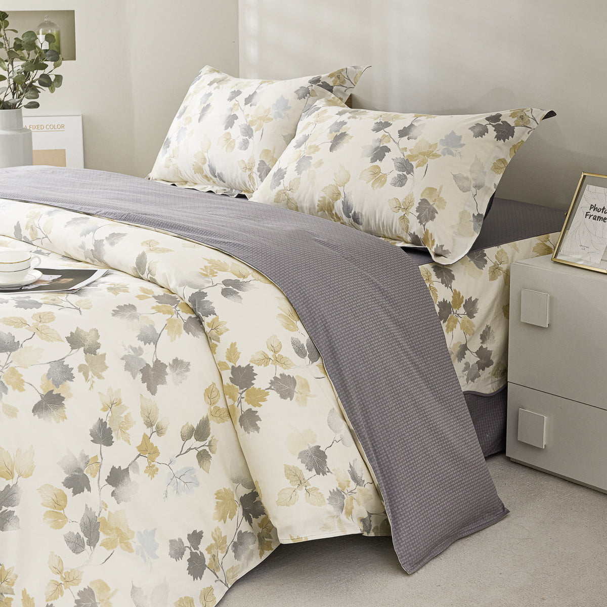 Élysée Cotton Bedskirt Duvet Cover Set